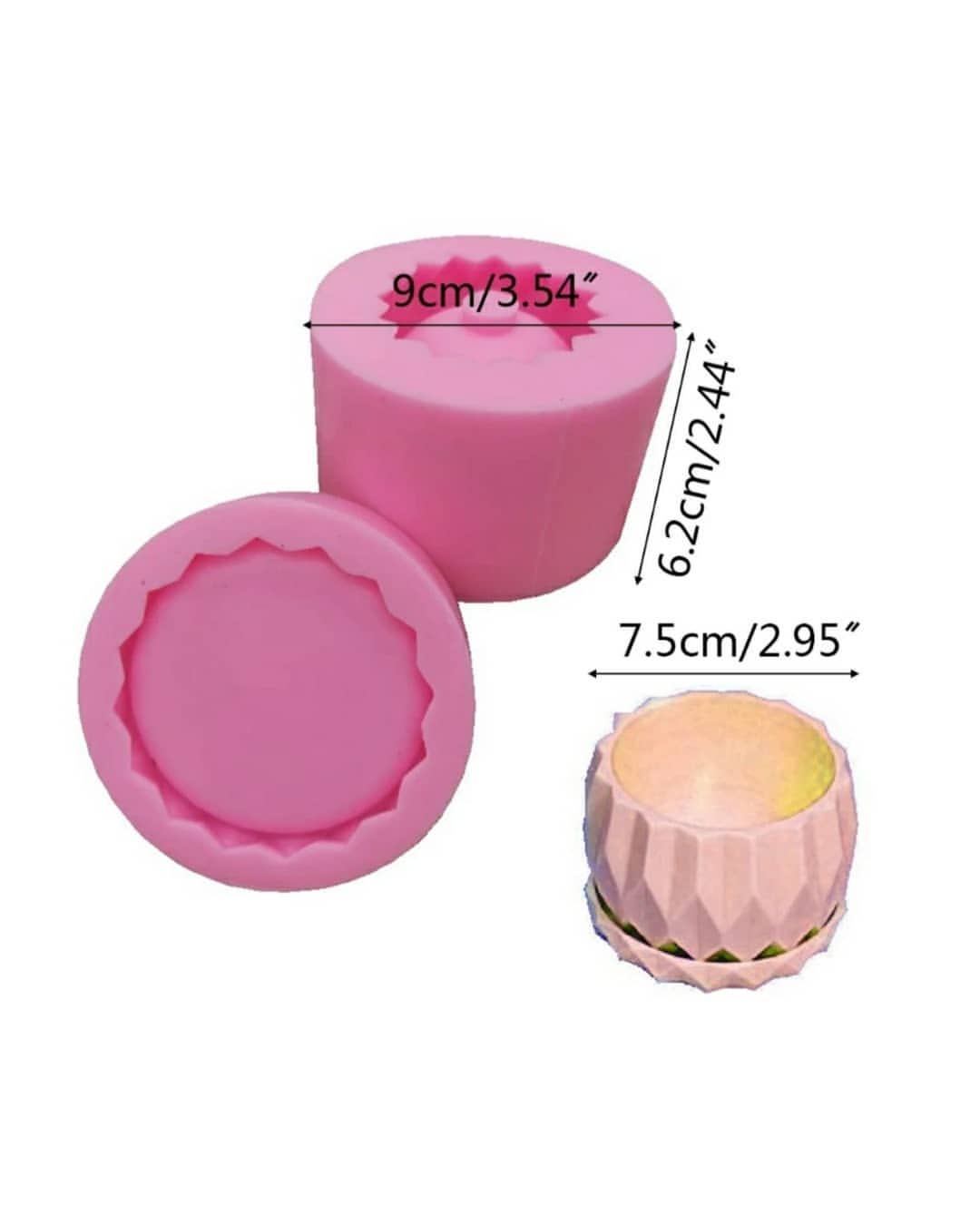  قالب صورتی گلدان و زیر گلدانی جدید  