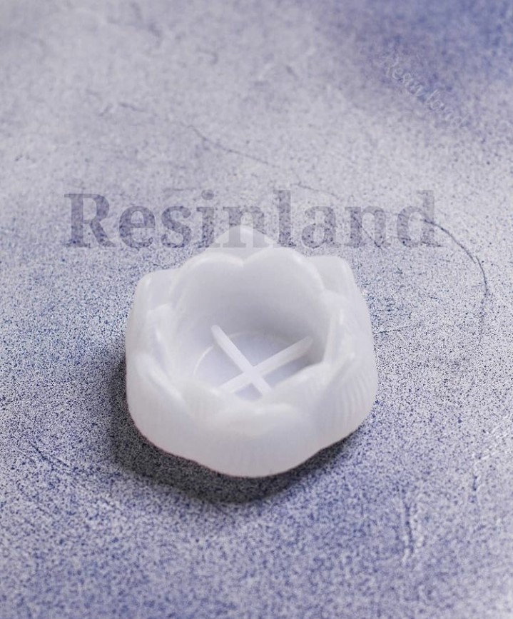  قالب جاشمعی طرح گل نیلوفر