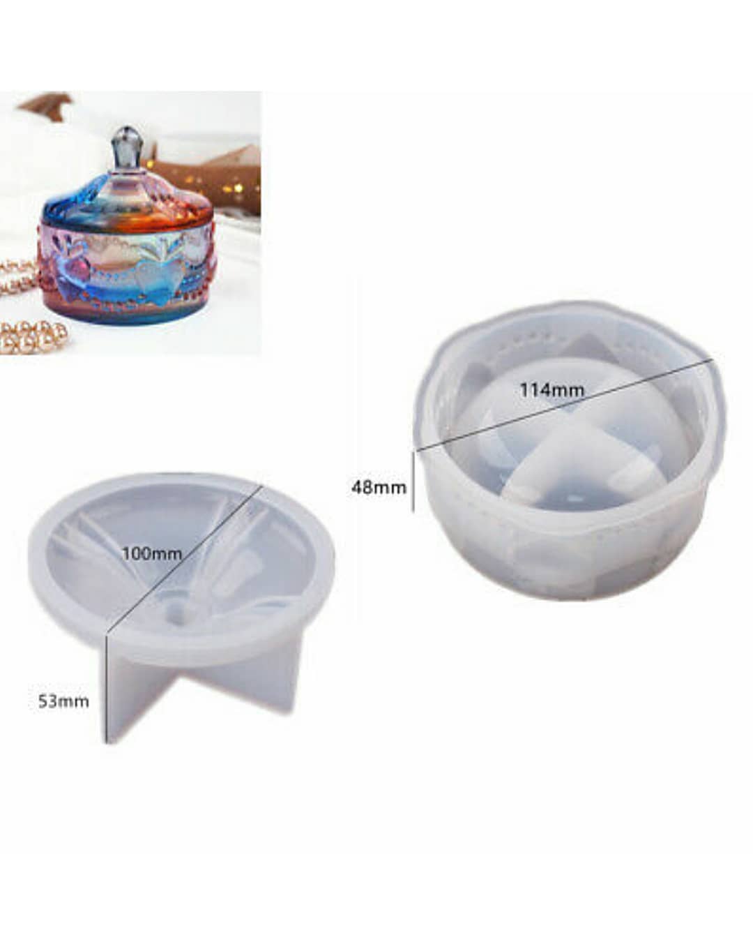  قالب جا جواهراتی،شکلات خوری و قندان