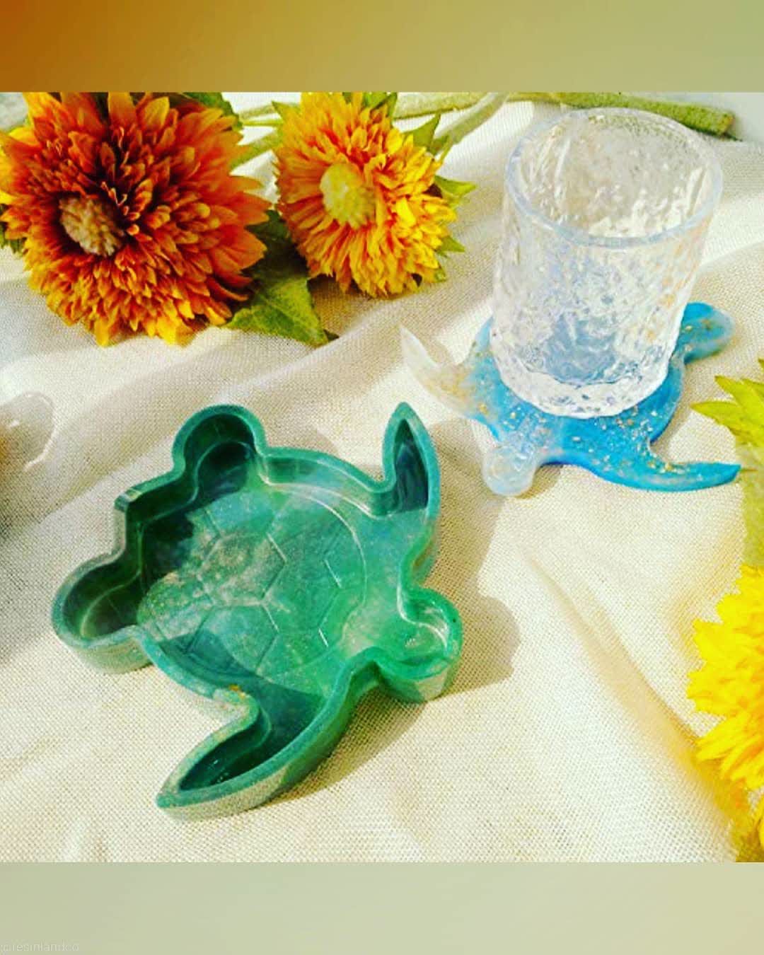  زیرلیوانی،زیرسیگاری،شکلات خوری طرح لاک پشت