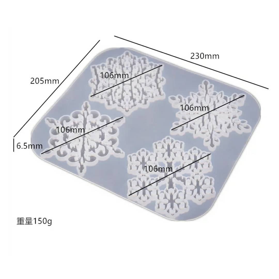  قالب زیرلیوانی دانه برف جدید
