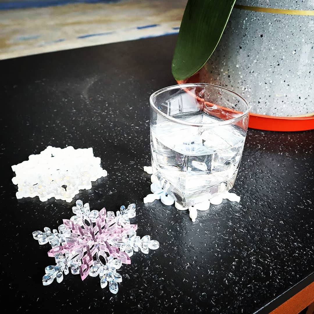  قالب زیرلیوانی دانه برف جدید