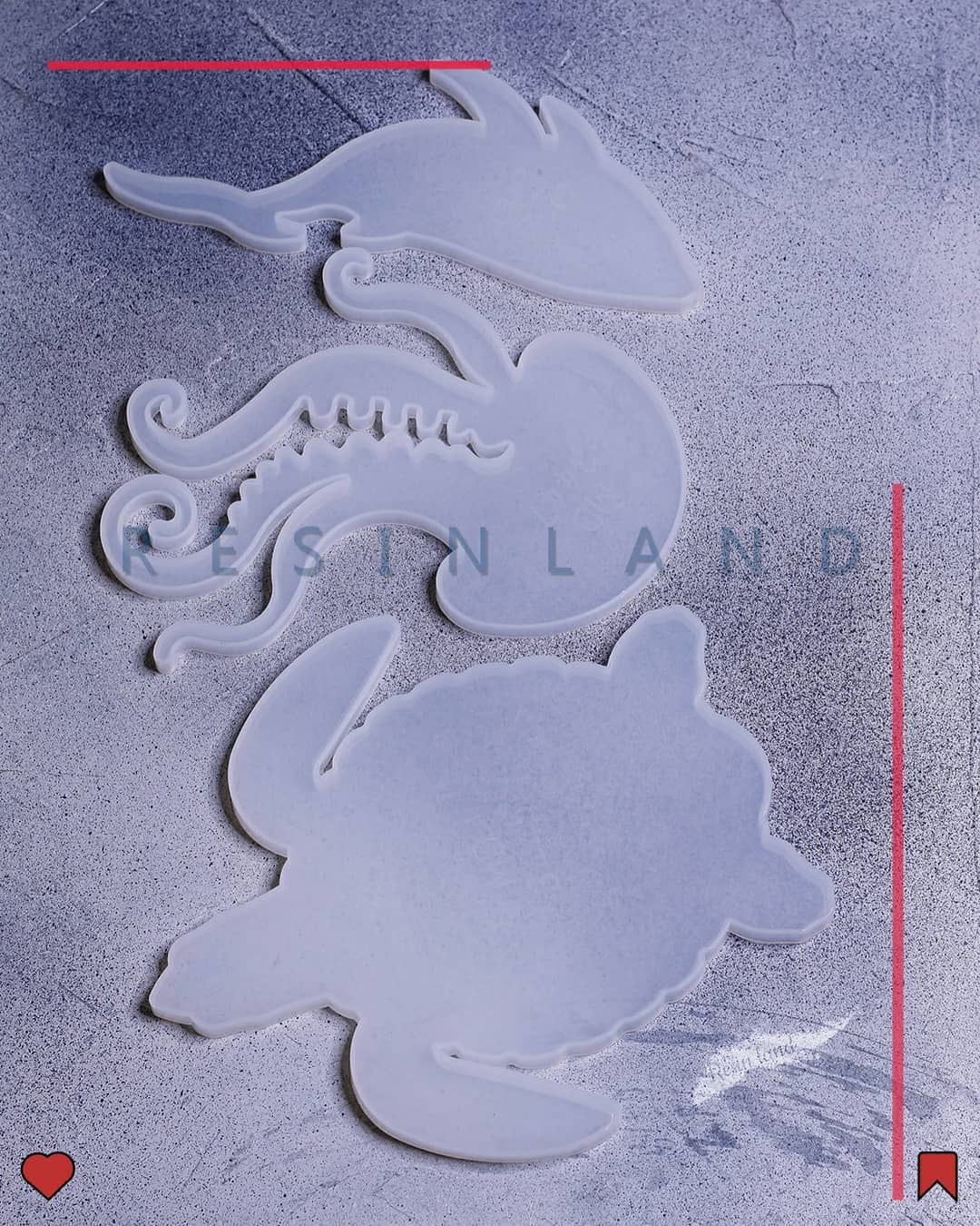  قالب زیر لیوانی موجودات دریایی جدید