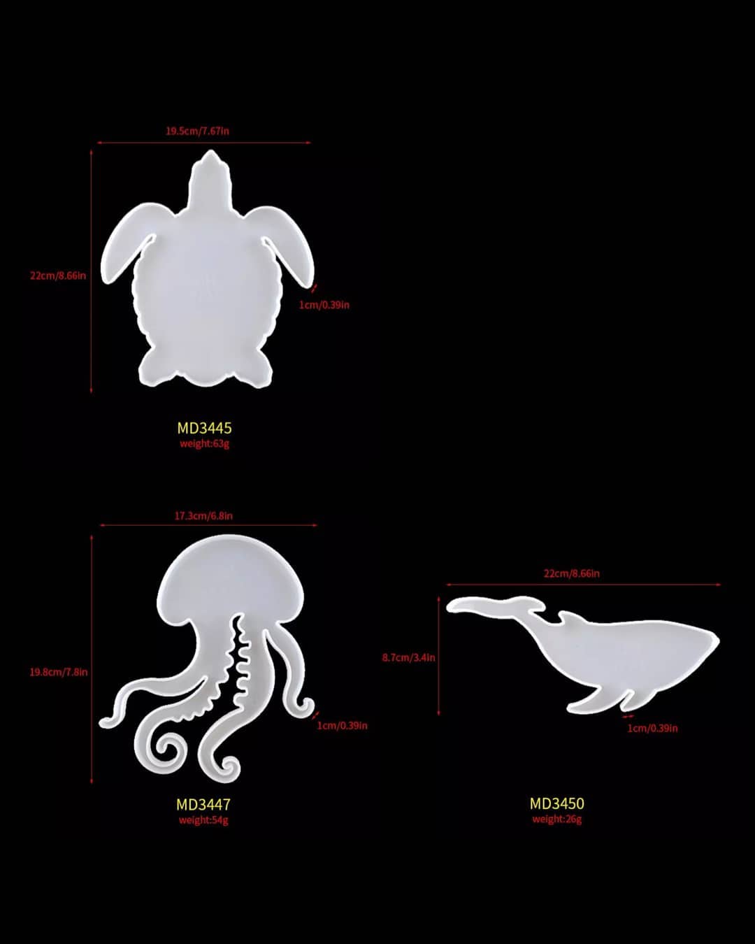  قالب زیر لیوانی موجودات دریایی جدید