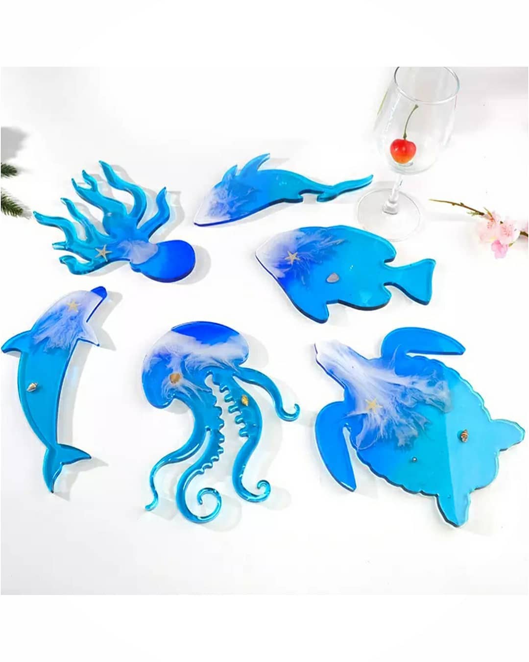  قالب زیر لیوانی موجودات دریایی جدید