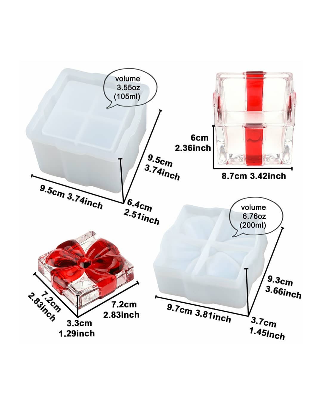  قالب باکس مکعب مربع