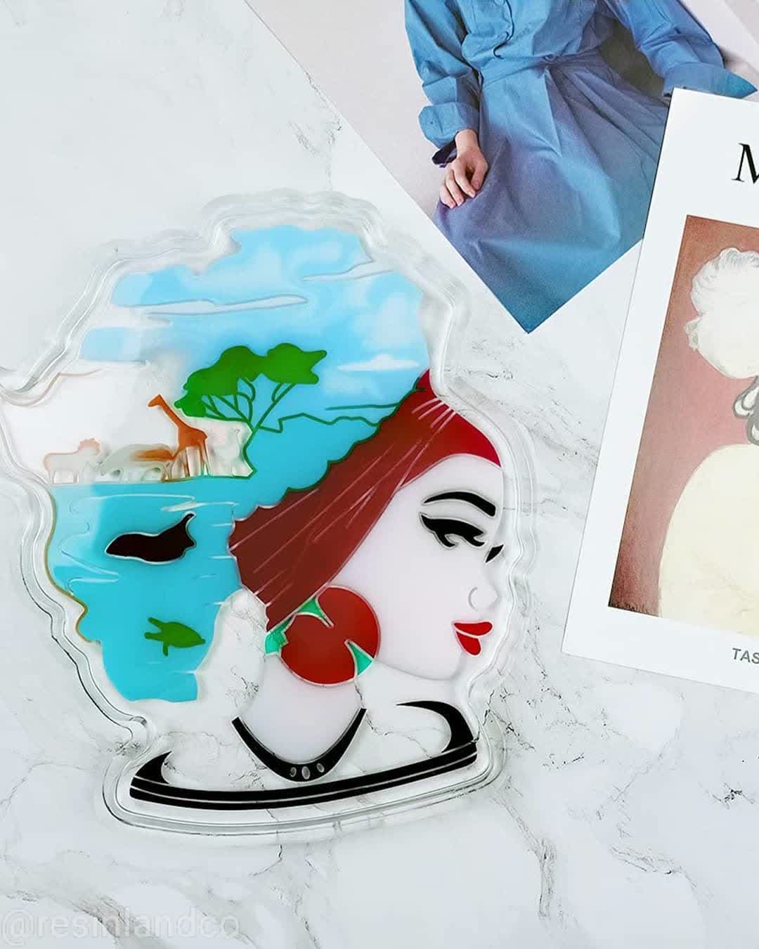  قالب سینی طرح آفرو جدید