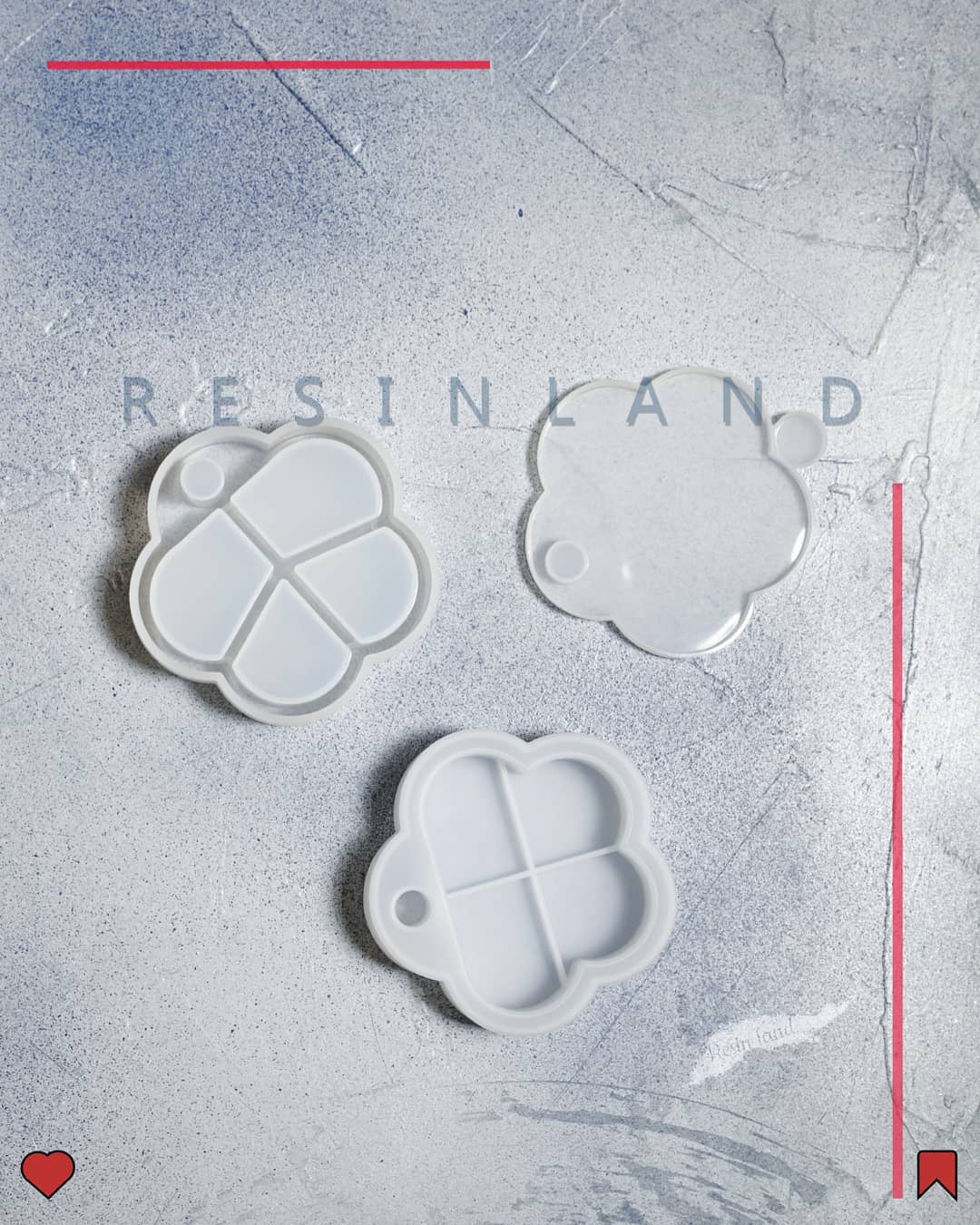  قالب سیلیکونی جاجواهراتی چند طبقه طرح گل جدید