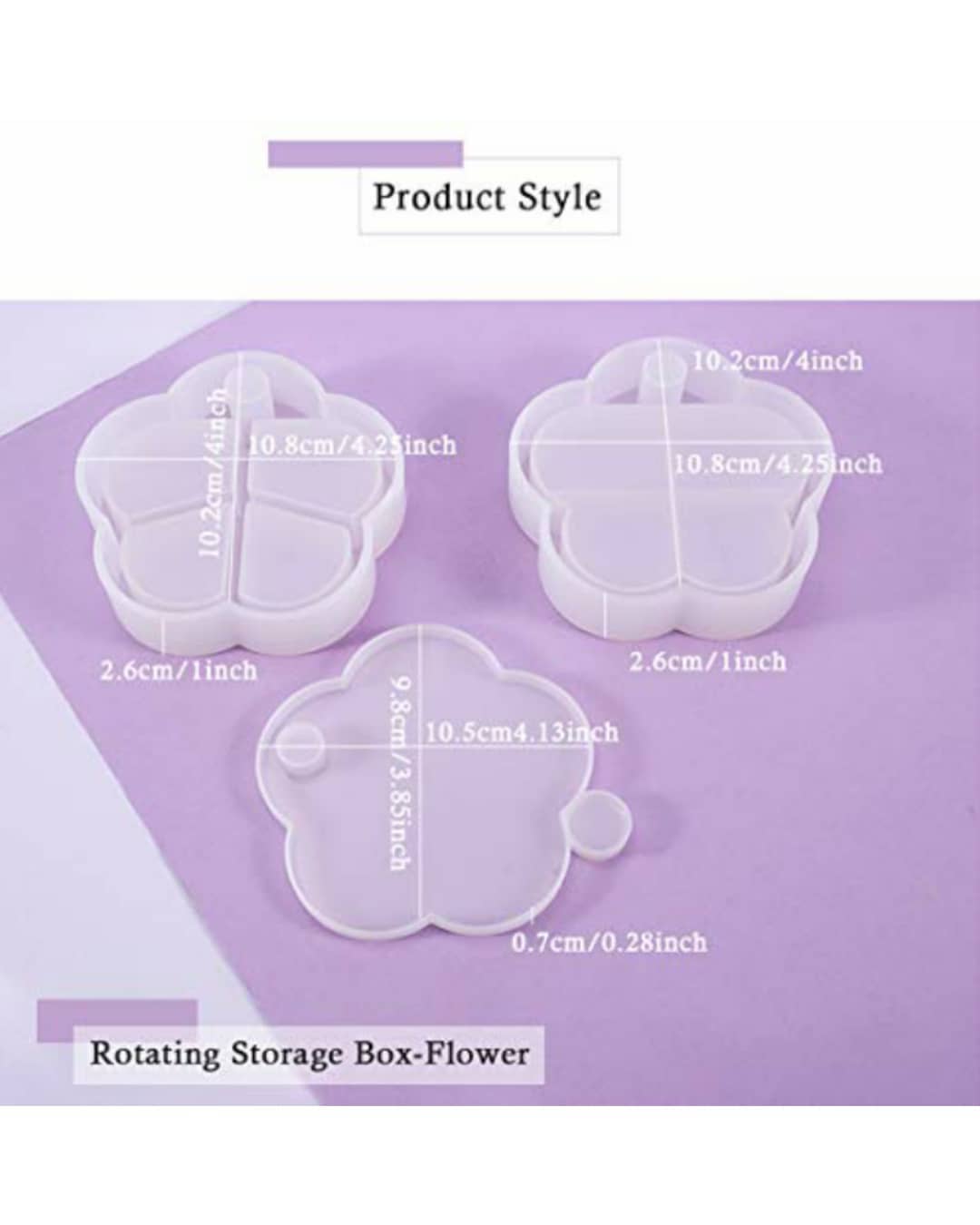  قالب سیلیکونی جاجواهراتی چند طبقه طرح گل جدید