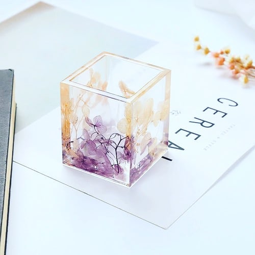  جا شمعی، جاقلمی و گلدان(مدل مکعب)