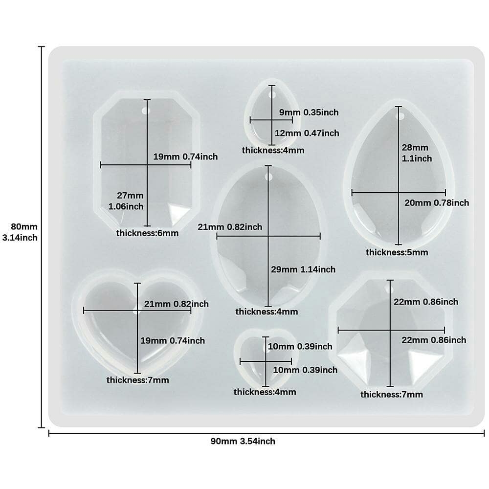  قالبهای آویز پین دار کوچک(اشکال مختلف)