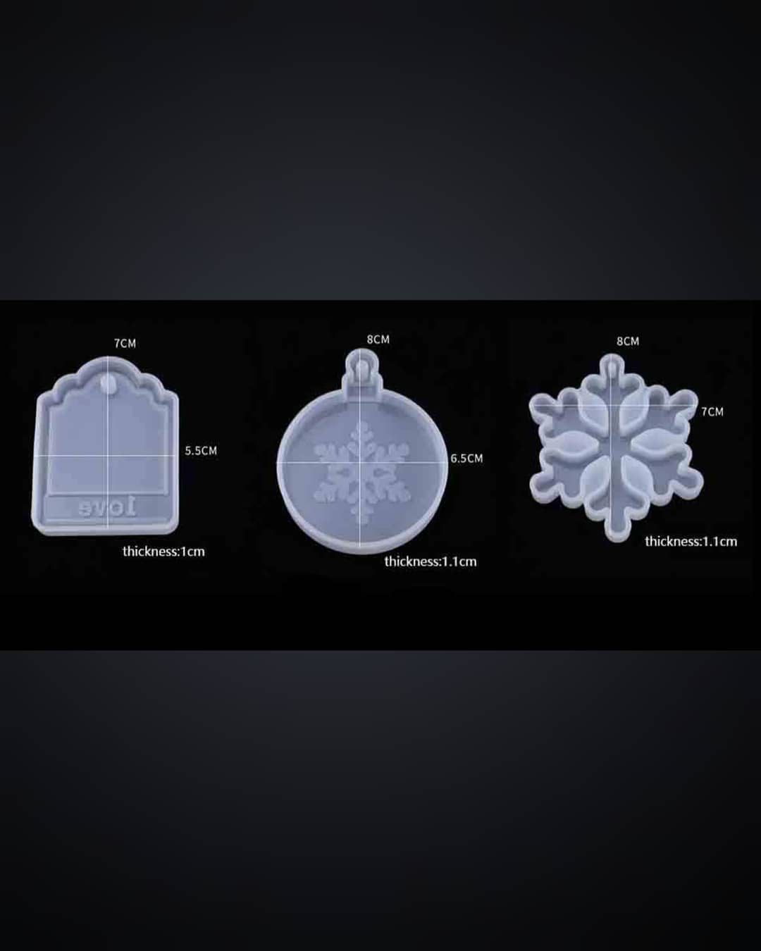  قالب آویز کریسمس(3طرح)