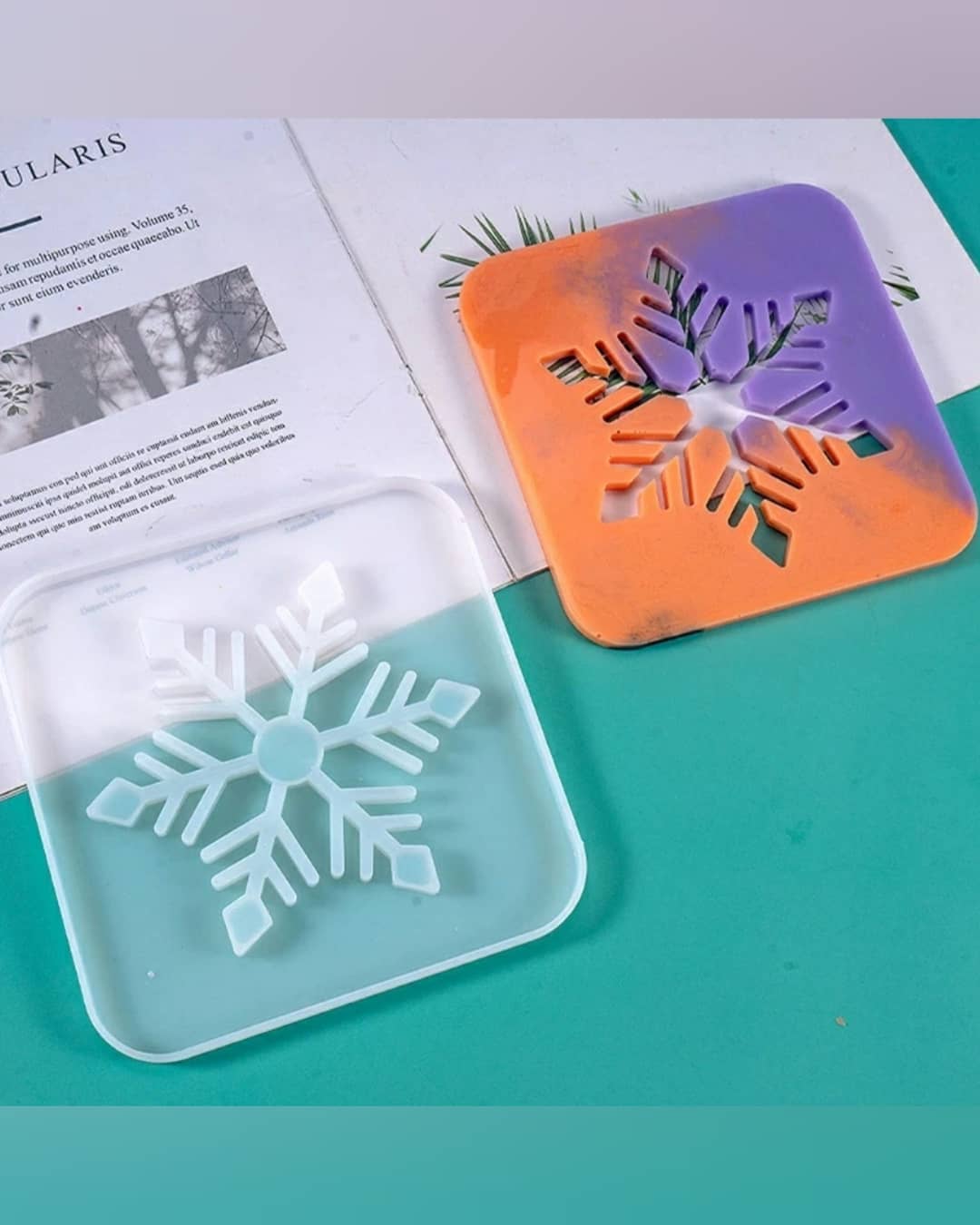  زیرلیوانی(طرح برف)