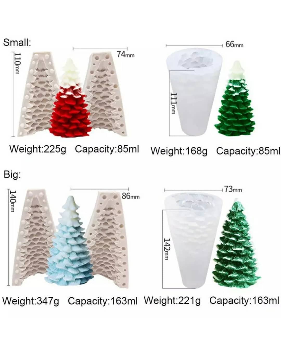  قالب درخت و میوه کاج (4 طرح)