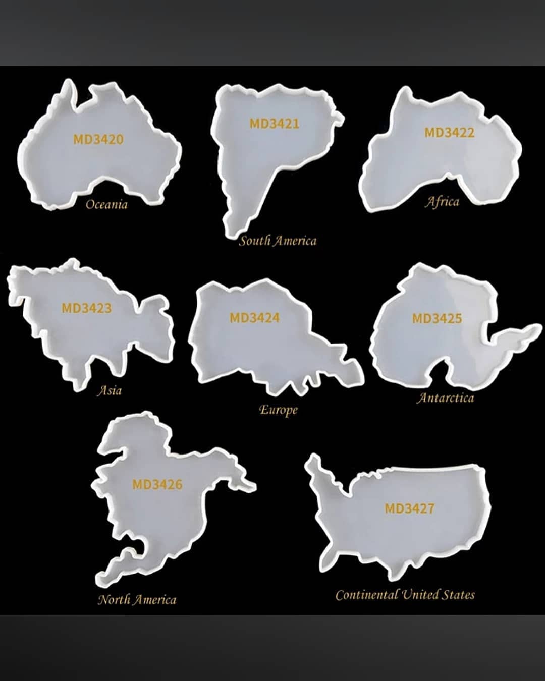  زیر لیوانی نقشه قاره ها