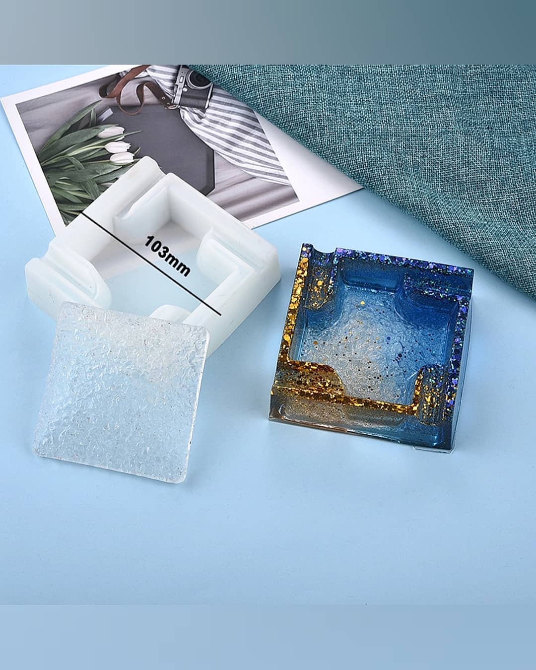  قالب زیرسیگاری طرح موج