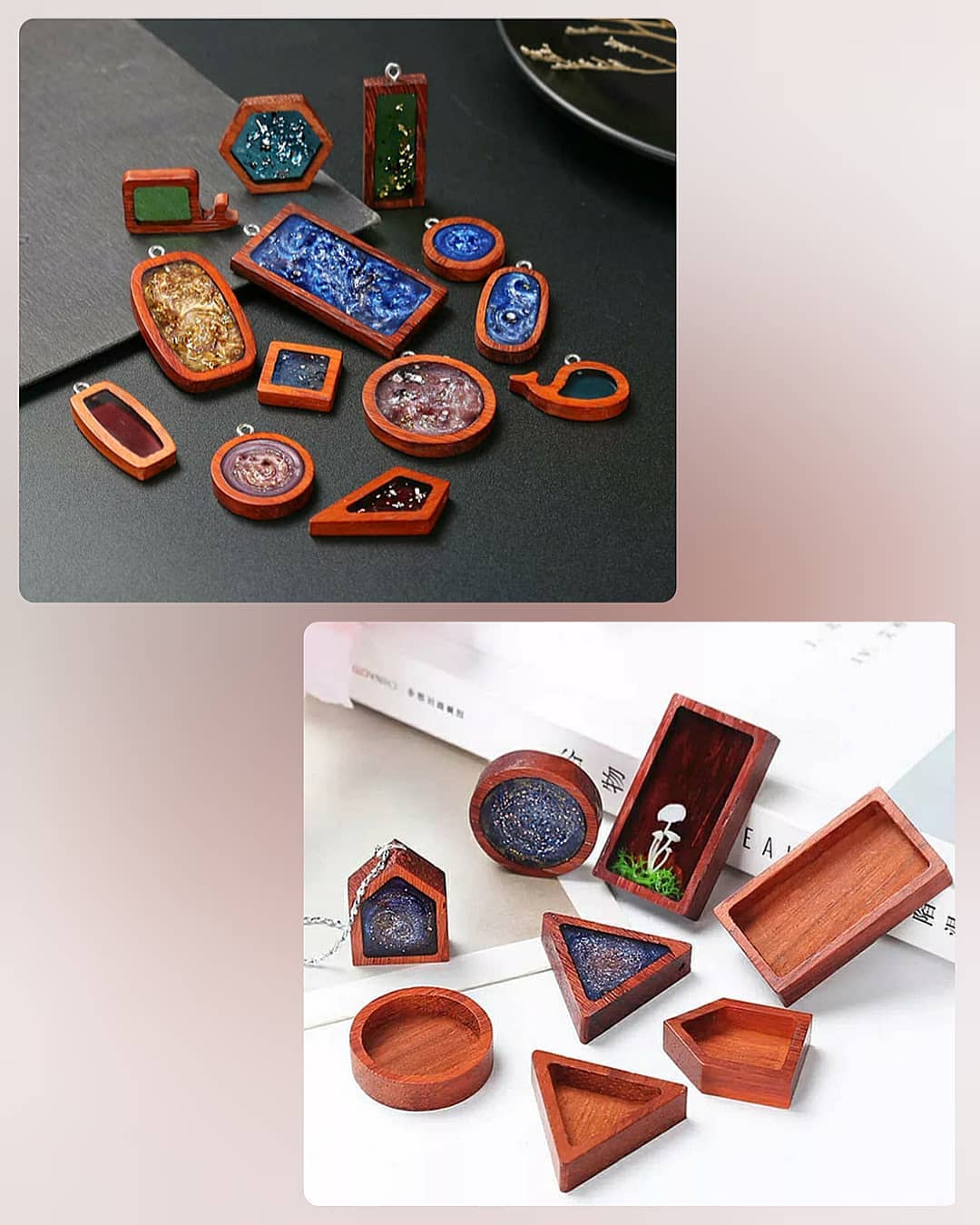  قاب چوبی بدون کفه و کفه دار