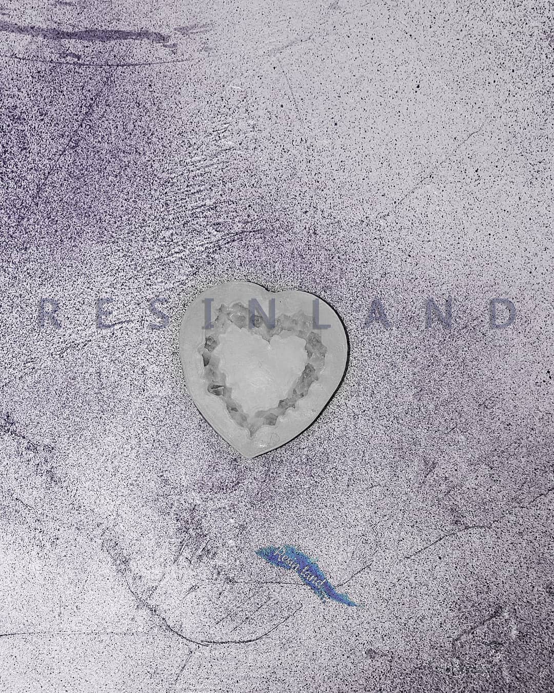  قالب قلب گل دار