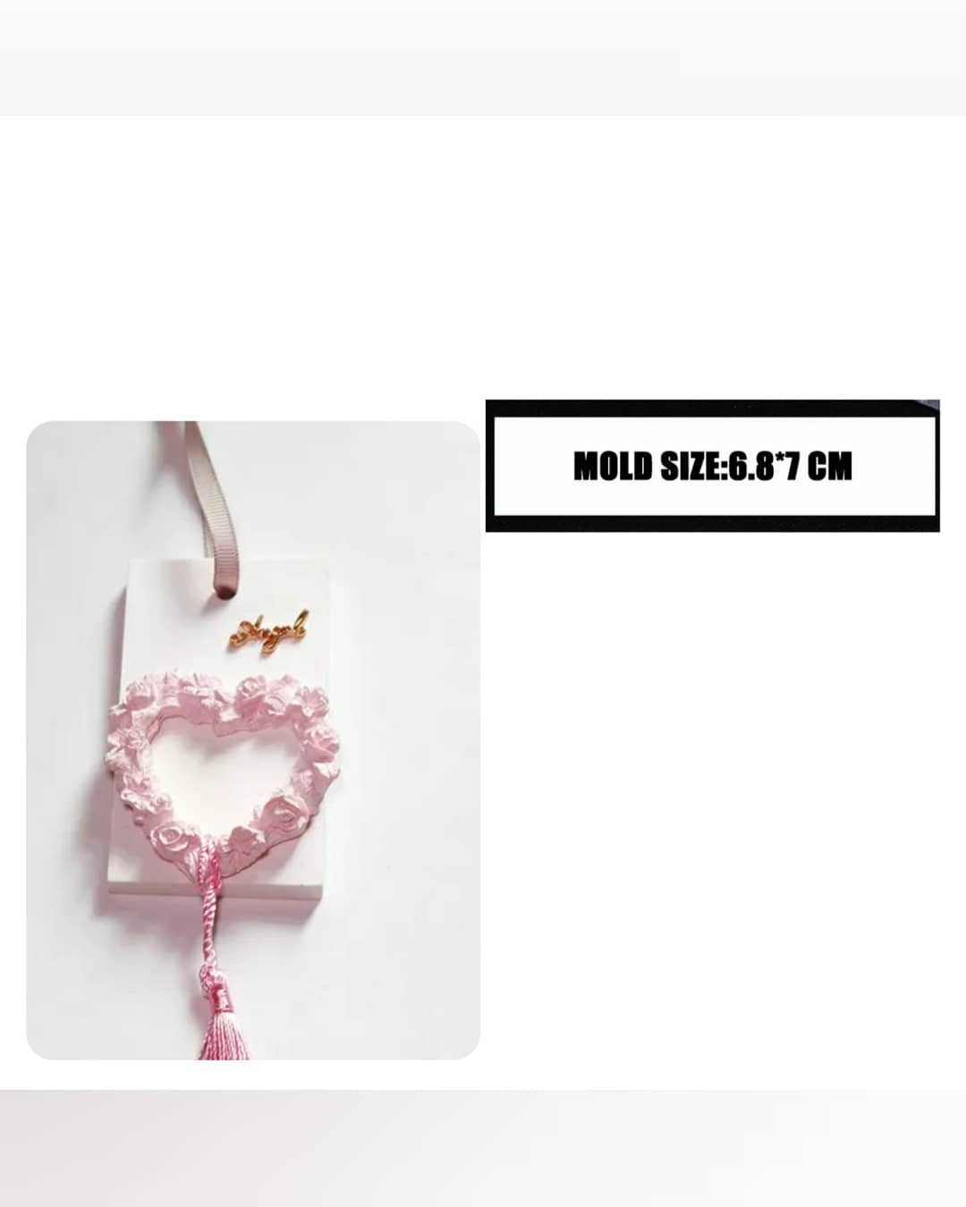  قالب قلب گل دار