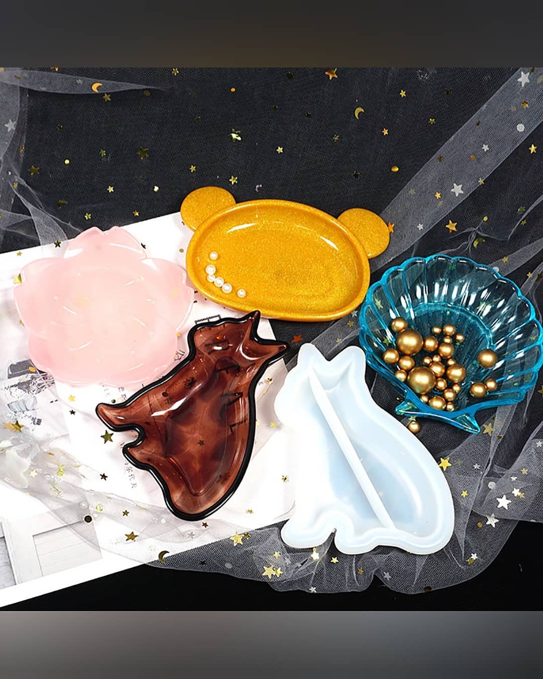  قالب جا جواهراتی،شکلات خوری و جای صابونی