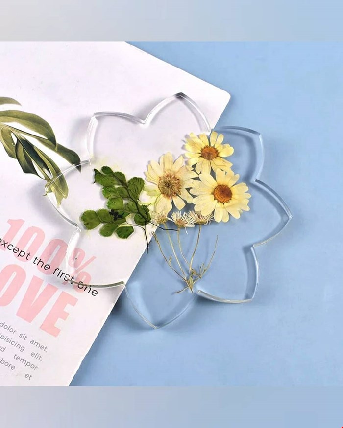 قالب زیرلیوانی طرح گل جدید