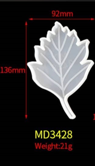 قالب زیرلیوانی برگ(کد 3428)