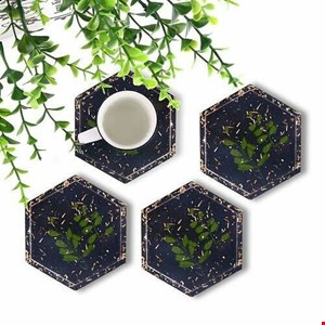 زیر لیوانی شش ضلعی(دو رو)