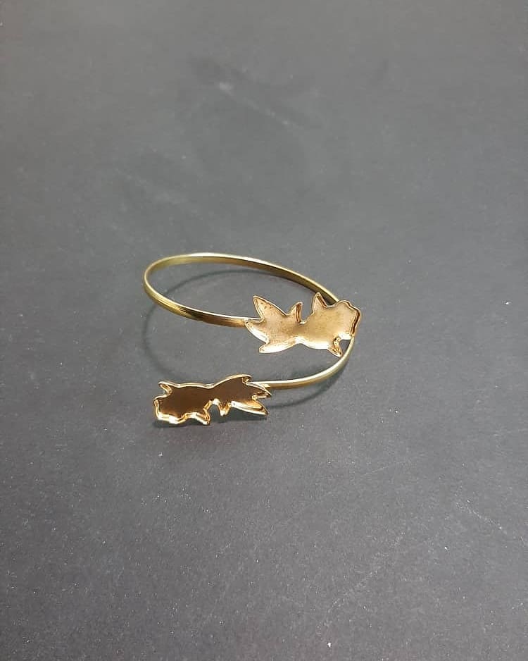 قاب دستبند برنجی(طرح ماهی)