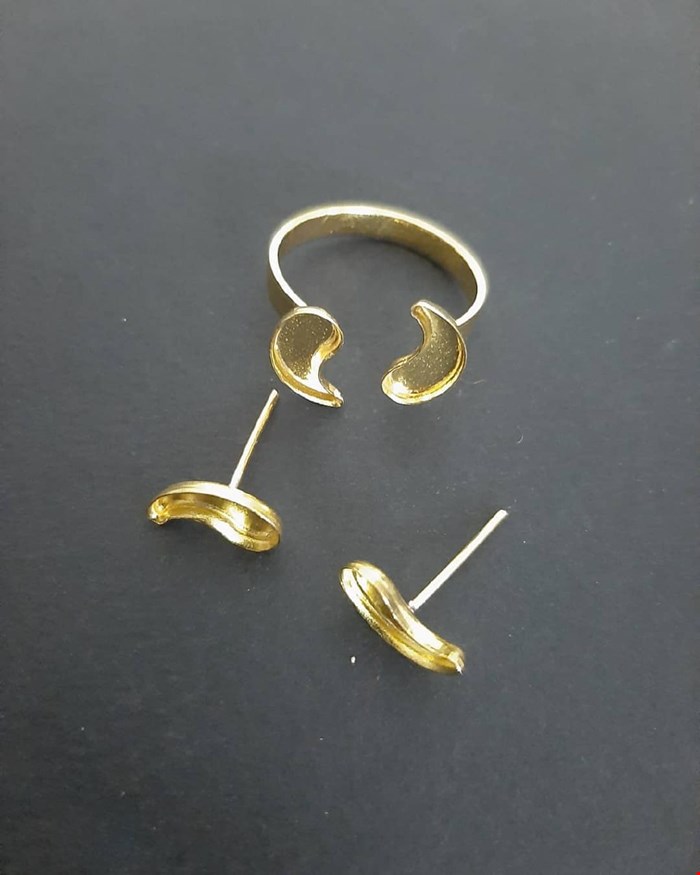 قاب کفه دار برنجی(طرح بته جقه)