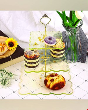 قالب شیرینی خوری سه طبقه(طرح مربع)