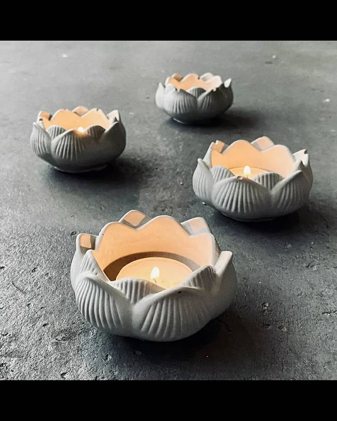 قالب جاشمعی طرح گل نیلوفر