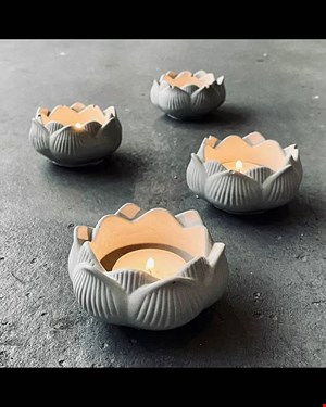 قالب جاشمعی طرح گل نیلوفر