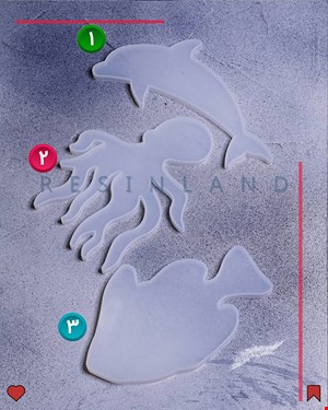 قالب زیر لیوانی موجودات دریایی جدید