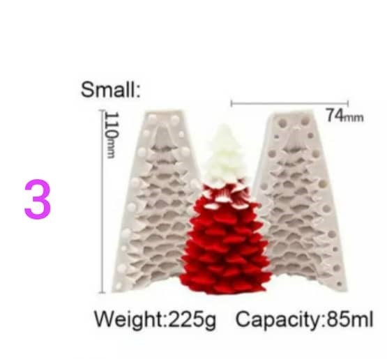قالب درخت کاج دو تکه کوچک (کد 3)