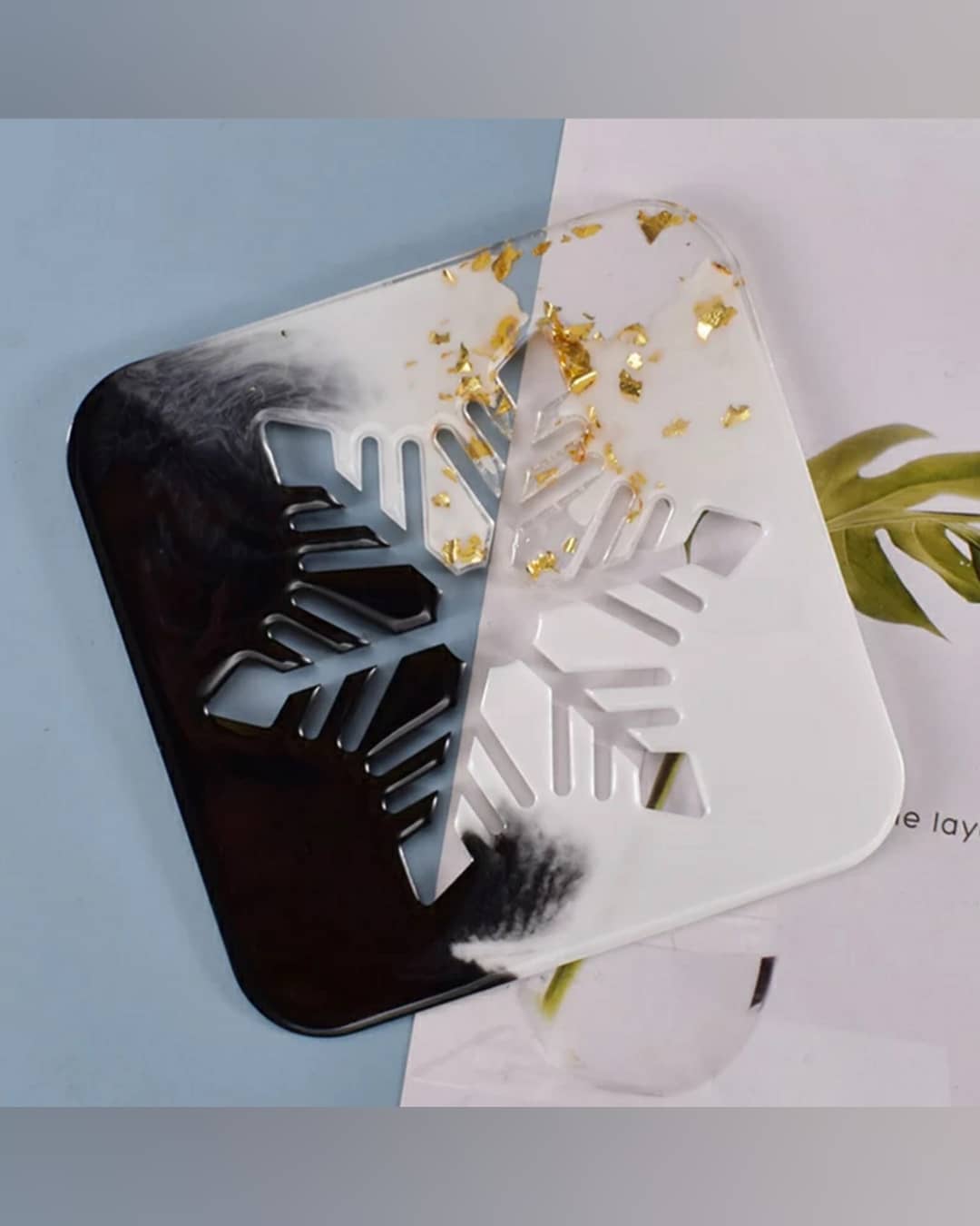 زیرلیوانی(طرح برف)